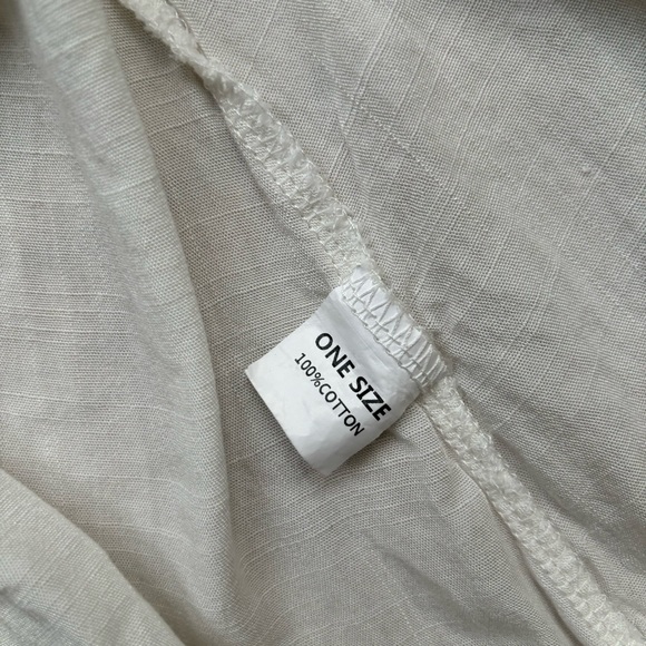 White button down long lounge shirt - Picture 6 of 10